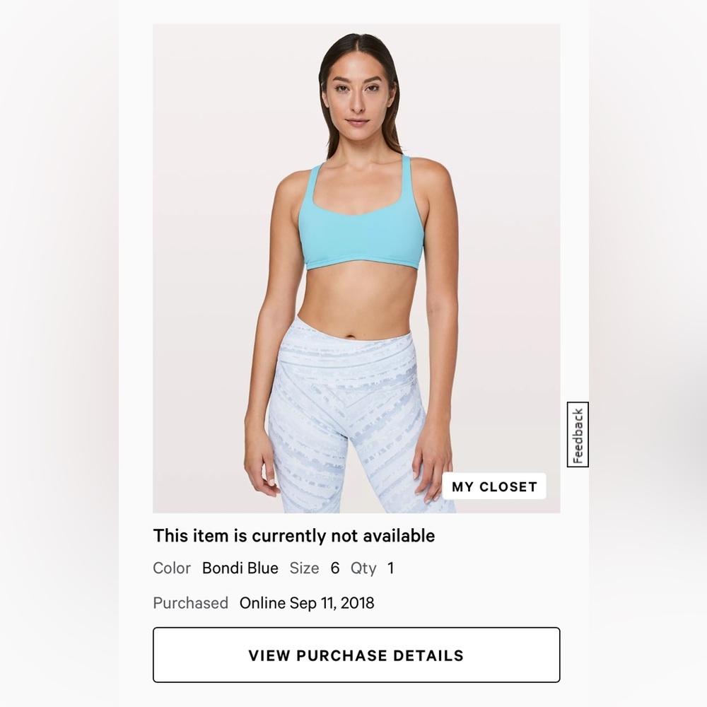 Lululemon Free to Be Bra